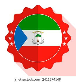 Equatorial Guinea quality emblem, label, sign, button. Vector illustration.