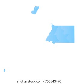 equatorialGuinea map - blue pastel graphic background . Vector illustration .eps 10