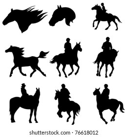 Black Horse Head Stock Vectors, Images & Vector Art | Shutterstock