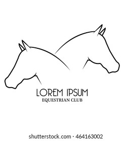 Equestrian club icon