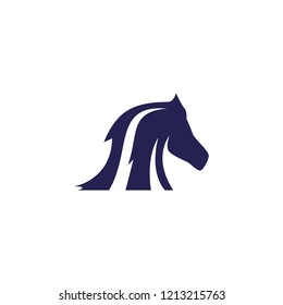 Equestrian Head Horse Logo Silhouette Vector