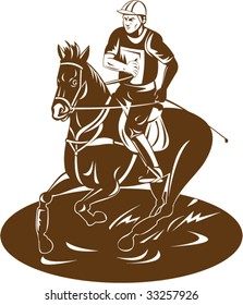Equestrian and his horse