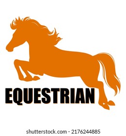 Equestrian Horse t shirt and mug design vector illustration