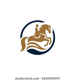 equestrian logo,riding horse vector, coaching logo