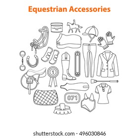 Equestrian Sport Equipment Objects  Items Accessories