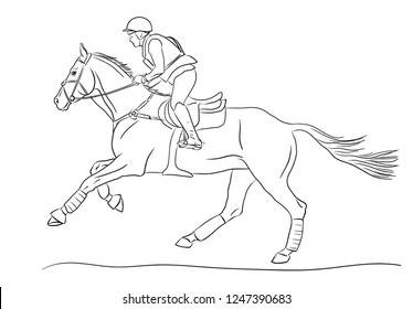 Modern Horse Rider Logo Stock Vector (Royalty Free) 509930416