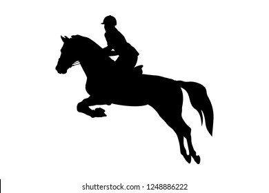 equestrian sport woman rider horse jumping competition 