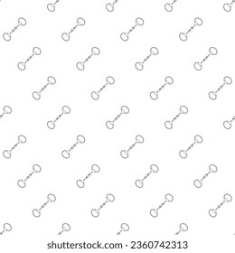 Equestrian trenzel, seamless vector pattern