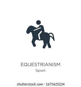 Equestrianism icon vector. Trendy flat equestrianism icon from sport collection isolated on white background. Vector illustration can be used for web and mobile graphic design, logo, eps10