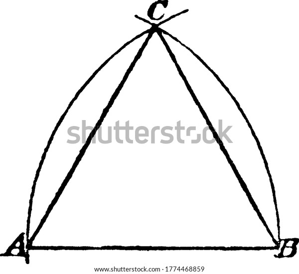 Equilateral Triangle All 60 Degrees Show Stock Vector (Royalty Free ...