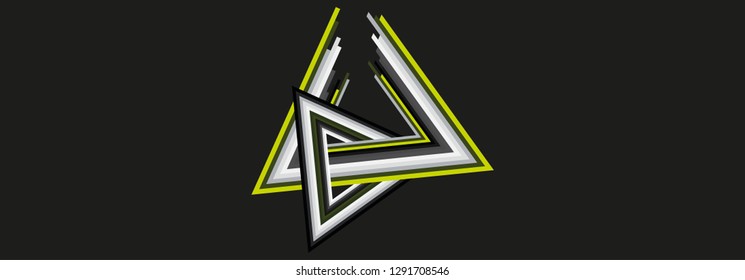 equilateral triangle icon. Elements of Geometric figure icon for concept and web apps. Illustration icon for website design and development, app development. Premium icon on white background