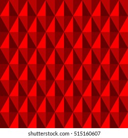 Equilateral triangle pattern. Red color. Vector eps 8 illustration.