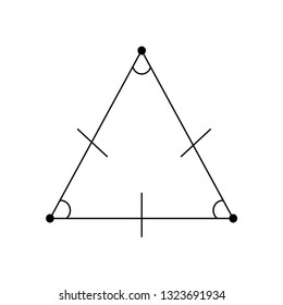 Equilateral triangle sign
