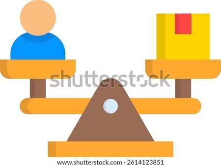 Equilibrium Icon Flat Vector Illustration
