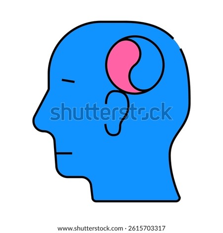 equilibrium psychology line icon vector. equilibrium psychology sign. isolated symbol illustration