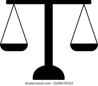 Equilibrium Scale Design Vector Illustration