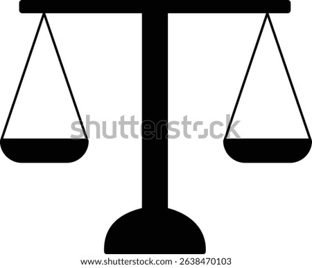 Equilibrium Scale Design Vector Illustration