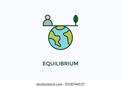 Equilibrium Vector Icon Or Logo Illustration
