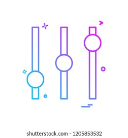 Equilizer icon design vector