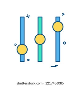 Equilizer icon design vector