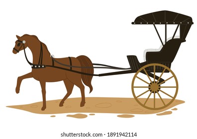 old horse cart