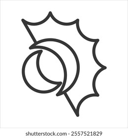 Equinox Outline Icon Vector Illustration