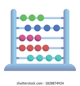 Equipment abacus icon. Cartoon of equipment abacus vector icon for web design isolated on white background