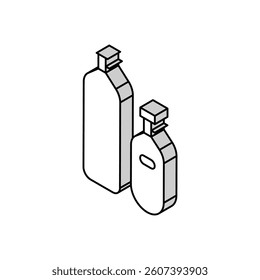 equipment air compressor isometric icon vector. equipment air compressor sign. isolated symbol illustration