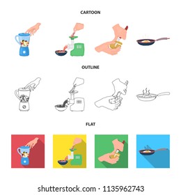 equipment, appliances, appliance and other web icon in cartoon,outline,flat style., cook, tutsi. Kitchen, icons in set collection.