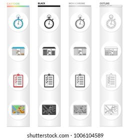 Equipment, attributes, mail and other web icon in cartoon style.Delivery, parcel, warehouse, icons in set collection.