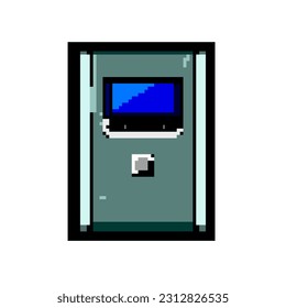 vectores retro de arte de píxeles de juego de respaldo de batería de equipo. energía de bits, batería de respaldo de equipo eléctrico de electricidad. ilustración vintage antigua