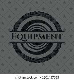 Equipment black emblem. Vintage. Vector Illustration. Detailed.