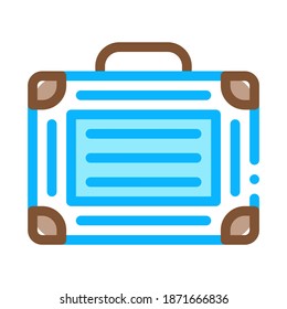 Gerätegehäuse-Vektorgrafik. Gehäuse-Signatur für Outline-Geräte. Farbisolierte Farbwiedergabe-Symbol-Illustration