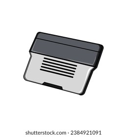 equipment cooling pad cartoon. cool computer, business office, digital notebook equipment cooling pad sign. isolated symbol vector illustration