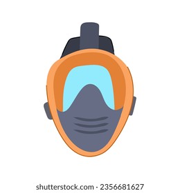 equipment diving mask cartoon. snorkel summer, sea object, water sport equipment diving mask sign. isolated symbol vector illustration