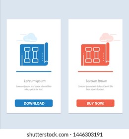Equipment, Fitness, Inventory, Sports  Blue and Red Download and Buy Now web Widget Card Template