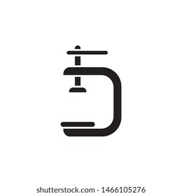 Equipment, fix, pipe icon. Simple glyph, flat vector of construction tools icons for ui and ux, website or mobile application