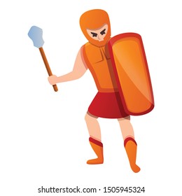 Equipment gladiator icon. Cartoon of equipment gladiator vector icon for web design isolated on white background