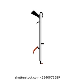 equipment grabber tool cartoon. grab claw, reacher reach, graphic long sign. isolated symbol vector illustration