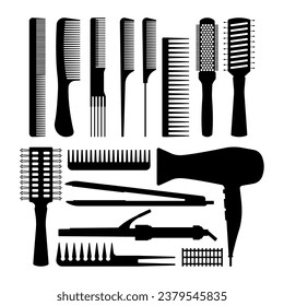 Equipment for hair styling silhouette set stencil templates