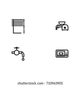 Equipment for House Icon Line