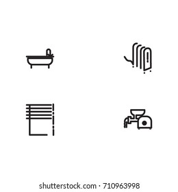 Equipment for House Icon Line