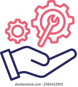 Equipment Icon Color Vector Illustration