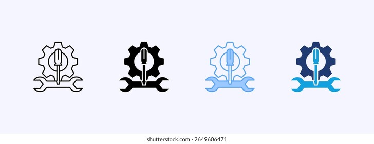 Conjunto de iconos de equipo Colección de estilo múltiple