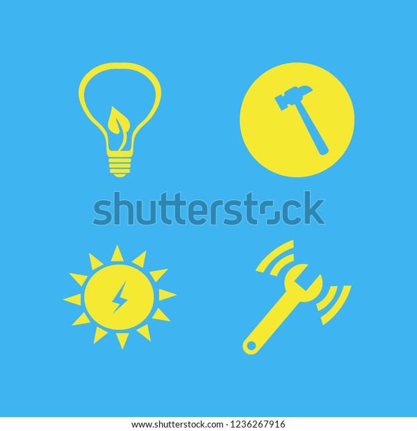 Equipment Icon Equipment Vector Icons Set Stock Vector (Royalty Free