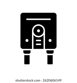 Equipment Icon Vector for Tools and Industrial Gear. Modern illustration for machine, work, and automation. Glyph Icon