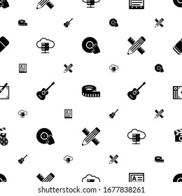 Gerätesymbole sind nahtlos. Einschließlich bearbeitbares DJing, Mess, Web Hosting, e-Book, Gitarre spielen, Pencil & Lineal, Graphic Tablet Symbole. Gerätesymbole für Web und Mobile.