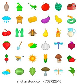 Equipment icons set. Cartoon style of 36 equipment vector icons for web isolated on white background