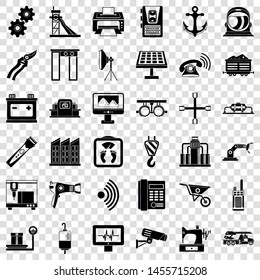 Equipment icons set. Simple style of 36 equipment vector icons for web for any design