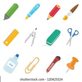 Equipment icons. Vector set